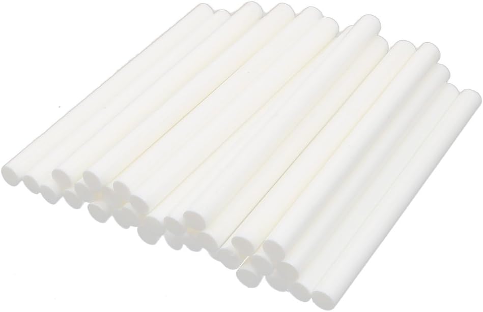 LinkMejor 30pcs 100mmx7mm Milky White Hot Melt Glue Adhesive Stick for Heating Gun