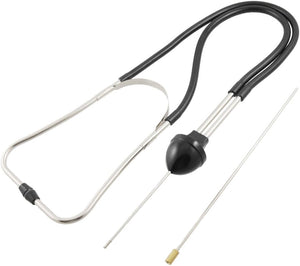 Car Auto Black Tubing Silver Tone Metal Mechanics Stethoscope