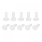 Nylon Machine Screws, M2x5mm Slotted Pan Head Fasteners Bolts for Electronics, Communications, Equipment, 50Pcs