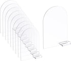 30pcs 4 x 6 Blank Clear Arch Acrylic Sign with Stand, Acrylic Arch Table Numbers for Wedding Reception Party Restaurant Centerpieces Decor