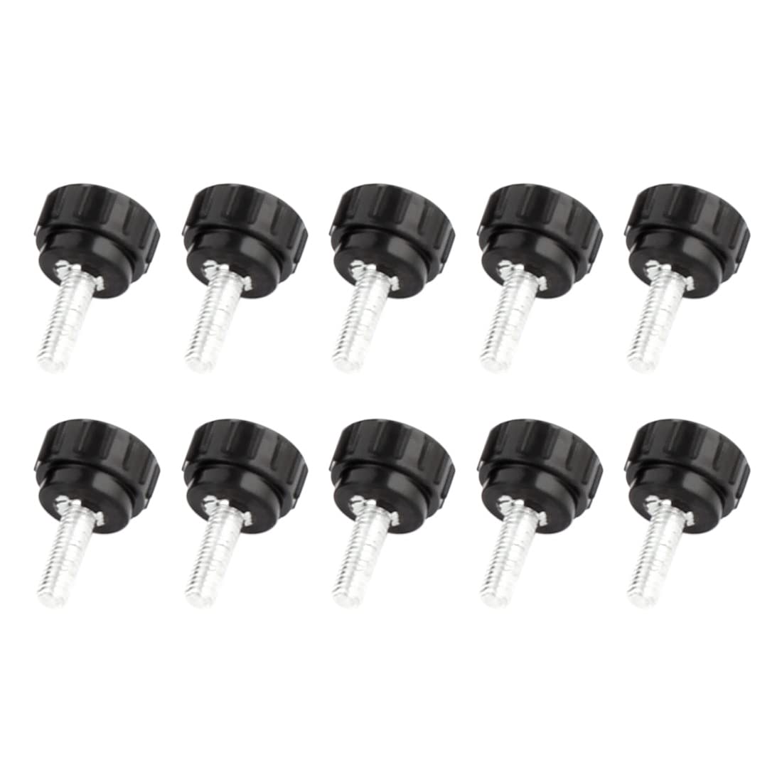 10pcs 18mm Dia Plastic Head M5x15mm Thread Nonslip Clamping Screw Knob