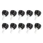 10pcs 18mm Dia Plastic Head M5x15mm Thread Nonslip Clamping Screw Knob