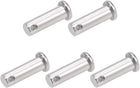 Single Hole Clevis Pins - 10mm X 30mm Flat Head 304 Stainless Steel Link Hinge Pin 5Pcs
