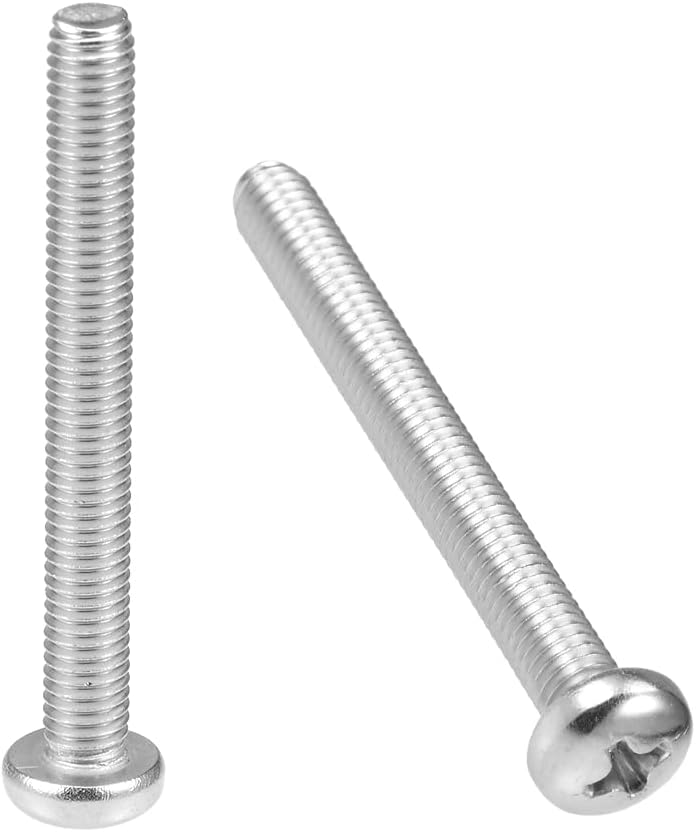 M5x40mm Machine Screws Phillips Cross Pan Head Screw 304 Stainless Steel Fasteners Bolts 20Pcs