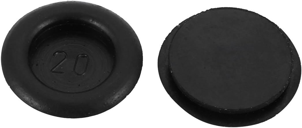 2Pcs 20mm Drill Hole Diameter Electrical Rubber Wire Protection Grommet Gasket