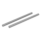 10mm Dia 200mm Length HSS Round Shaft Rod Bar Lathe Tools Gray 2pcs