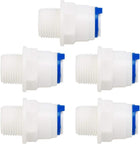 3/8 Inch BSP Male to 3/8 Inch OD Straight Quick Connect Water Purifiers Tube Fitting Push in to Connectors Water Hose Joint for RO Reverse Osmosis System 5pcs
