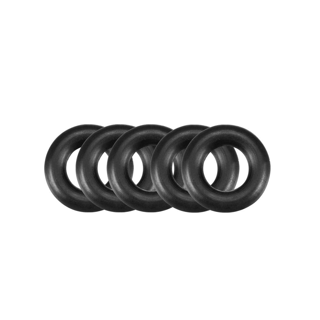 Nitrile Rubber O-Rings 10mm OD 5mm ID 2.5mm Width, Metric Sealing Gasket, Pack of 50