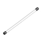 Rigid Round Clear Tubing 6mmx8mmx200mm Plastic Storage Transparent Tube with Black Lids 2pcs