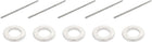 M5x10mmx0.5mm Round Flat Washer 100pcs and M5x190mm Fully Threaded Rod 5pcs