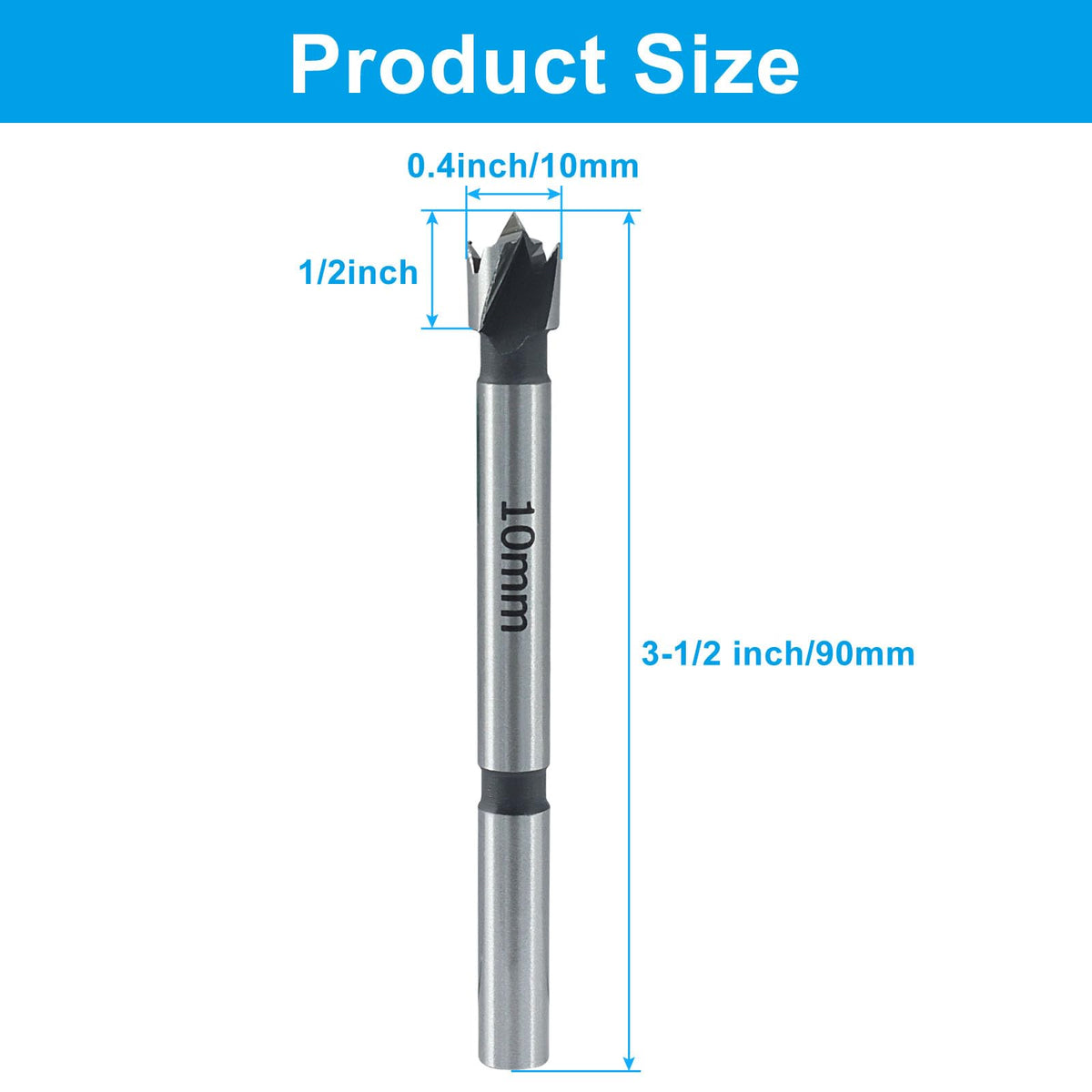 LinkMejor 3/8 Pulgada (10mm) Brocas Forstner