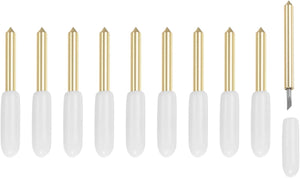 10Pcs Fine Point Cutting Blade for Maker/Maker 3/ExploreAir/Air 2/Air 3 Cutting Machines Fine Point Blade Replacement Gold Tone