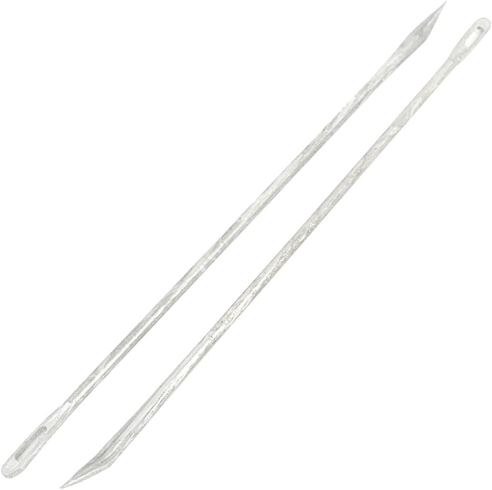 LinkMejor 6.7" Long Postoffice Packing Curved Point Stitching Sewing Needle 2Pcs