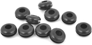 Rubber Armature Wire Double Sided Grommet 5mm X 8mm 10 Pcs Black