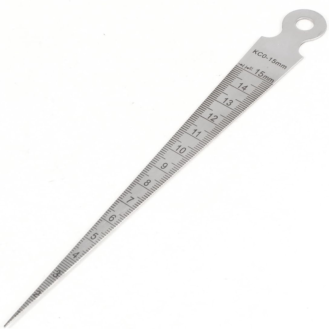 0.1mm Precision 1mm-15mm Metric Taper Gauge Feeler Hole Measure Tool