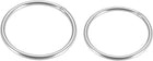 60mm 80mm OD 201 Stainless Steel O Ring, Welded Round Rings 4pcs