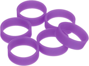 20 Adet Silikon Kauçuk Bantlar, 20x7mm Kauçuk Bantlar, Kablo Bağcıkları, Güçlü Elastik Bantlar, Kablo Sarmalama İçin Kaymaz, Mor