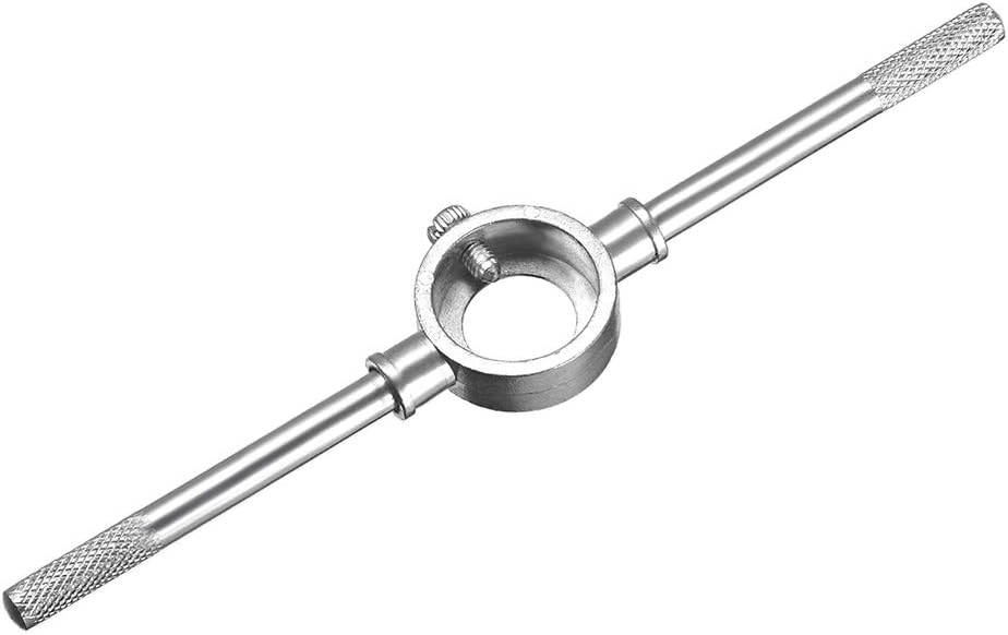 25mm Round Die Stock Handle Wrench Holder,for Metric M7-M9 Round Die, Adjustable with Knurled Handle