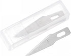 LinkMejor 10Pcs 38x24mm Craft Knife Blades, High Speed Steel Hobby Blades Replacement Set Art Blades Carving Tool with Storage Case