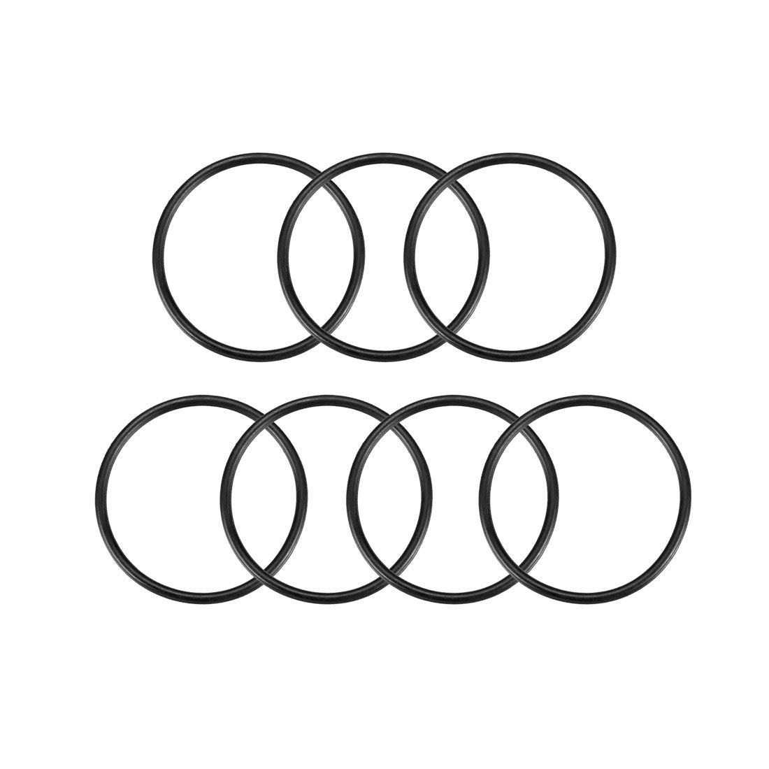 Nitrile Rubber O-Rings 36mm OD 32mm ID 2mm Width, Metric Sealing Gasket, Pack of 7