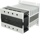 AC-AC Relay 40A 90-250VAC to 40-440VAC Thermal Compound 3 Phase Solid State Relay + Heat Sink