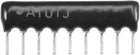 100 Ohm Resistor Network 1/8W SIP-9 Array 2.54mm Bussed Type 5% Tolerance 10pcs