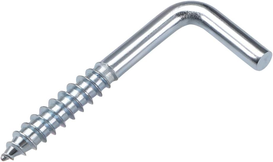 1.3" Ceiling Hooks Cup Hook Fine Carbon Steel Screw-in Hanger for Indoor and Outdoor Use 100pcs