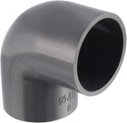 PVC Pipe Fitting 40mm Slip Socket 90 Degree Elbow Coupling Connector Gray 3Pcs
