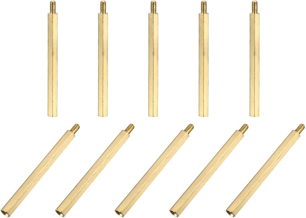 M3x50mm+6mm Male-Female Brass Hex PCB Motherboard Spacer Standoff for FPV Drone Quadcopter, Computer & Circuit Board 20pcs