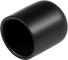 10pcs Rubber End Caps 18mm ID Vinyl Round Tube Bolt Cap Cover Thread Protectors Black