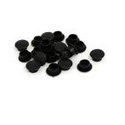 10mm Dia Plastic Straight Line Screw Cap Covers Hole Covers Lids Black 20pcs