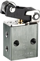 2 Position 3 Way M5 Manual Hand Pull Pneumatic Solenoid Mechanical Valve,S3R-M5