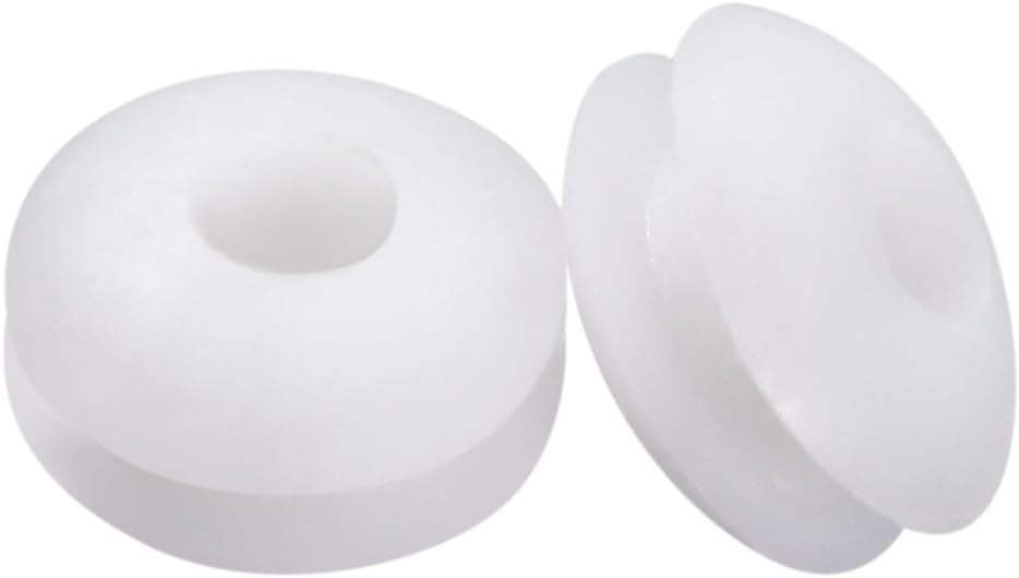 Wire Protector Oil Resistant Armature Rubber Grommet 3mm Inner Dia 50Pcs White