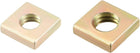 Square Nuts, M3x5.5mmx2mm and M4x7mmx2mm Yellow Zinc Plated Metric Coarse Thread Assortment Kit, 200 Pcs
