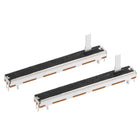 2pcs Fader Variable Resistors Mixer 75mm Straight Slide Potentiometer B503 50K Ohm Linear Double Potentiometers for Dimming Tuning