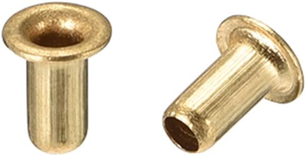 Hollow Rivet,3mm x 6mm Through Hole Copper Hollow Rivets Grommets Double-Sided Circuit Board PCB 200Pcs