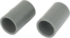 2pcs Gray 20mm 0.79" Inner Diameter PVC Drainage Straight Pipe Connectors