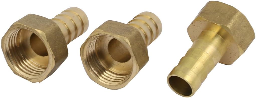 1/2BSP Female Thread to 12mm Hose Barb Pipe Fitting Coupler Connector 3pcs