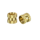 Knurled Insert Nuts - 50Pcs M3 x 4mm Length x 4mm OD Female Thread Brass Threaded Insert Embedment Nut for 3D Printer