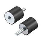 M8 Male Female Rubber Mounts, Shock Absorber, for Motor Generator Compressor Garage Reverse Osmosis Pump Impact Air Generator Car Bobbins, D30mmxH30mm 4pcs
