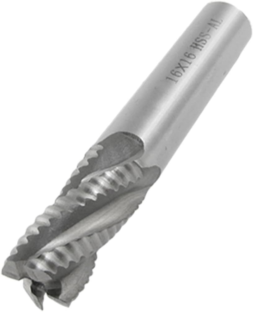 5/8" x 5/8" x 1 1/4" x 3 5/8" HSS AL 4 Toothed Flutes Roughing End Mill Milling Cutter