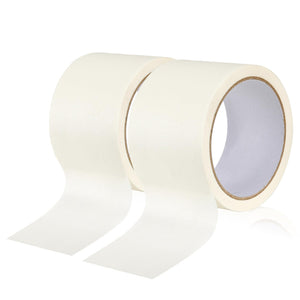 LinkMejor Nastro Mascherante 3INCH Largo Nastro Mascherante Forte Adesivo Rimozione Pulita per Pittura Marchio Artigianato Casa (3INCH 2PACK Totale 131FT)