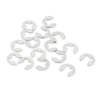 Fastener External Retaining Snap Ring E-Clip Circlip 2mm 10pcs