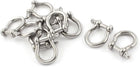 10PCS Stainless Steel Wire Rope Linking Bow Shackles 5mm Thread