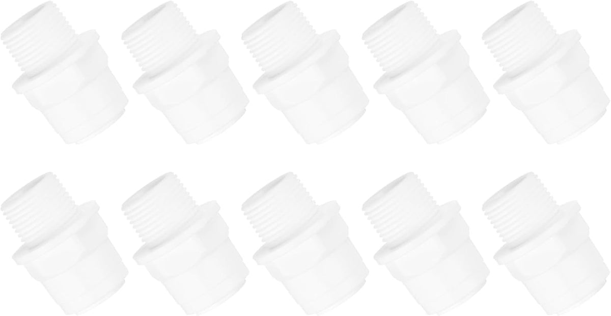 10Pcs Straight 3/8 Inch NPT Male to 3/8 Inch Tube OD Quick Tube Connector Push to Connect Tube Fitting Hose Connector for RO Reverse Osmosis System