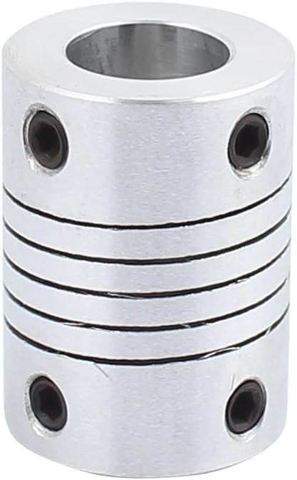 10mm to 10mm Shaft Coupling 25mm Length 19mm Diameter Stepper Motor Coupler Aluminum Alloy Joint Connector for 3D Printer CNC Machine DIY Encoder