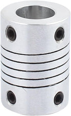 10mm to 10mm Shaft Coupling 25mm Length 19mm Diameter Stepper Motor Coupler Aluminum Alloy Joint Connector for 3D Printer CNC Machine DIY Encoder