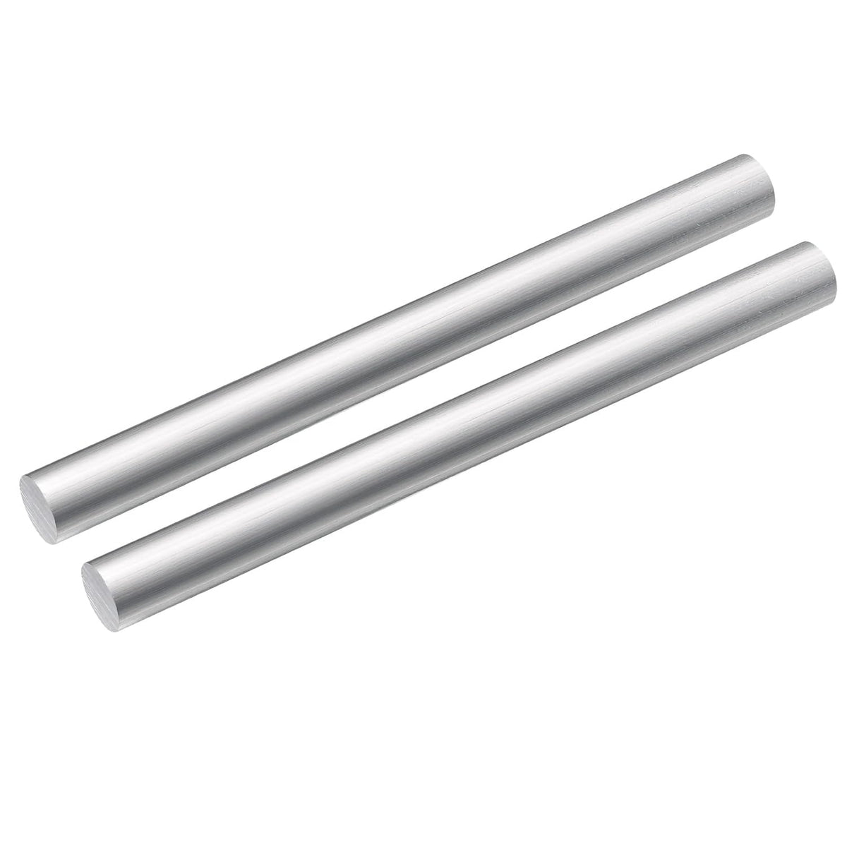 Aluminum Round Rod, 1 Inch Diameter 6061 Solid Lathe Metal Bar 13 Inch Length for DIY Craft Tool Pack of 2