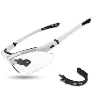 LinkMejor Occhiali Photochromici Pickleball Uomo Donna UV400 e Cintura per la testa