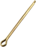 Split Cotter Pin - 3mm x 50mm (1/8 inch x 1 31/32 inch) Solid Brass 2-Prongs Gold Tone Fastener Clip Key
